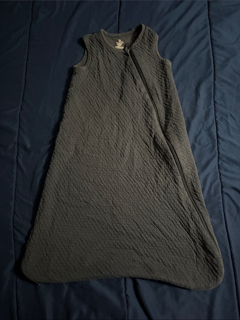 The Honest Company Navy Quilted Sleeveless Sleep Sack
